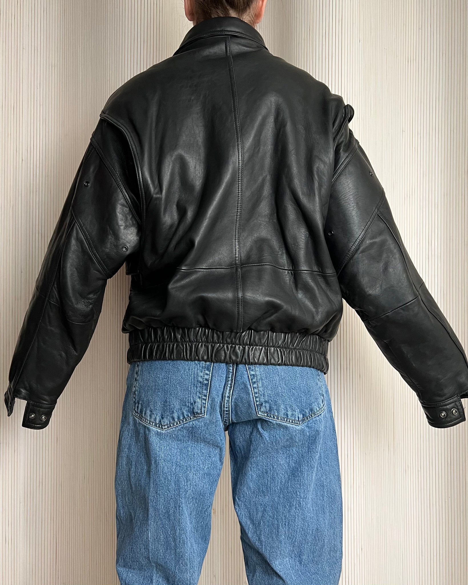 Soft Sporty Leather Bomber (Mens M)