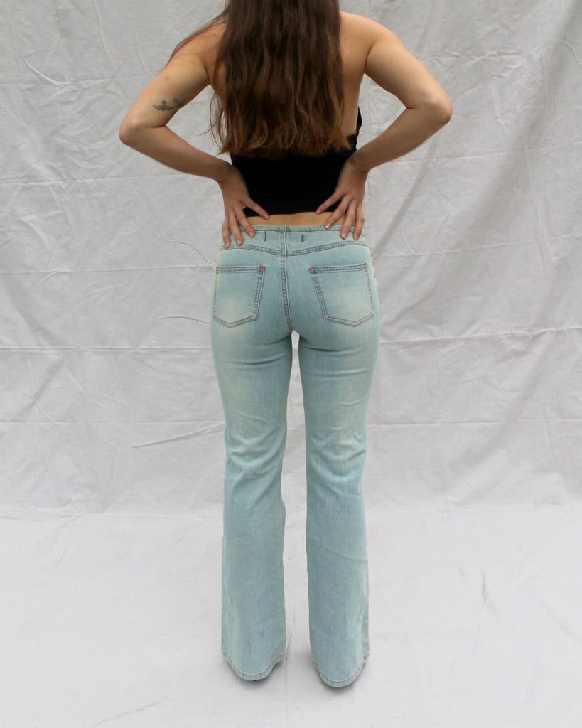 Y2k Butterfly Jeans (Fits XS/S)