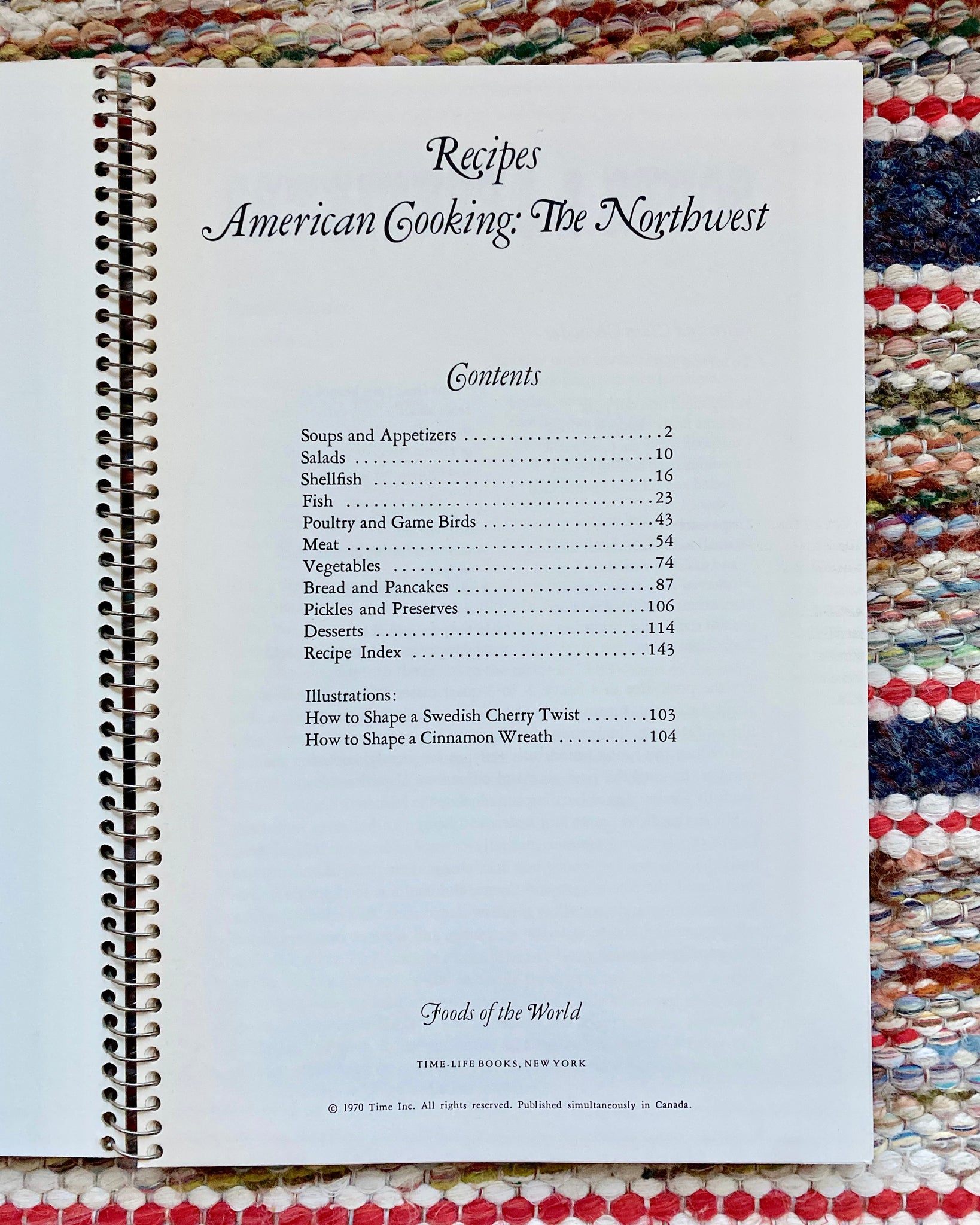 70s American Northwest Recipe Book