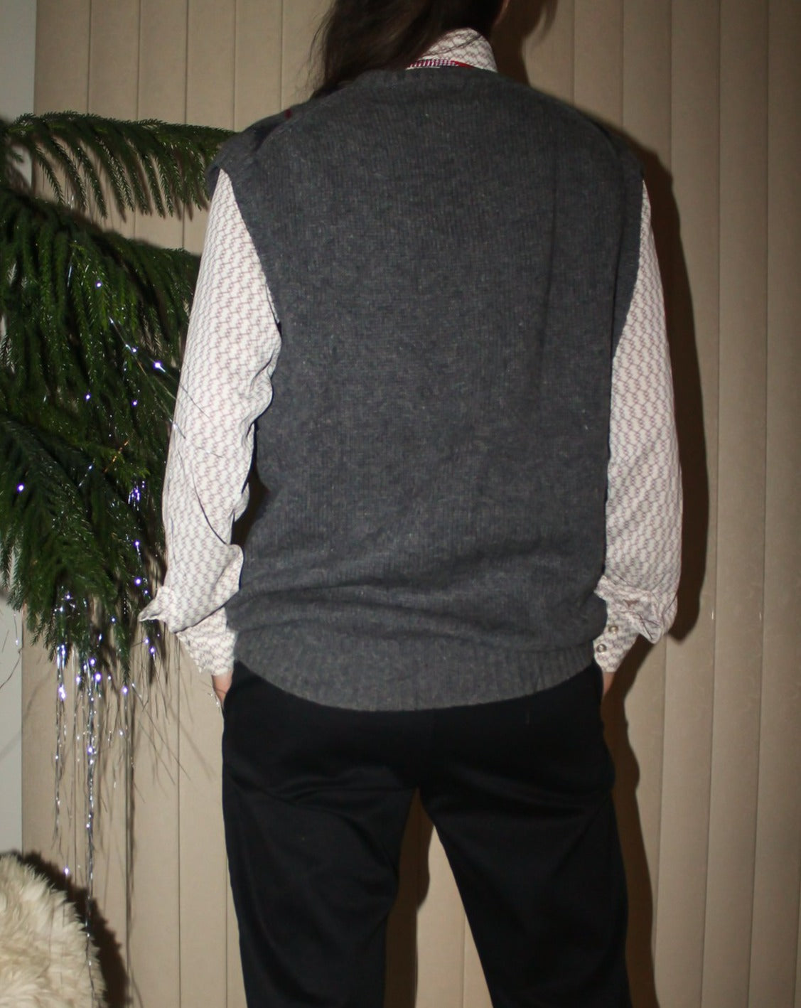 90s Par Four Argyle Wool Sweater Vest (Mens L)