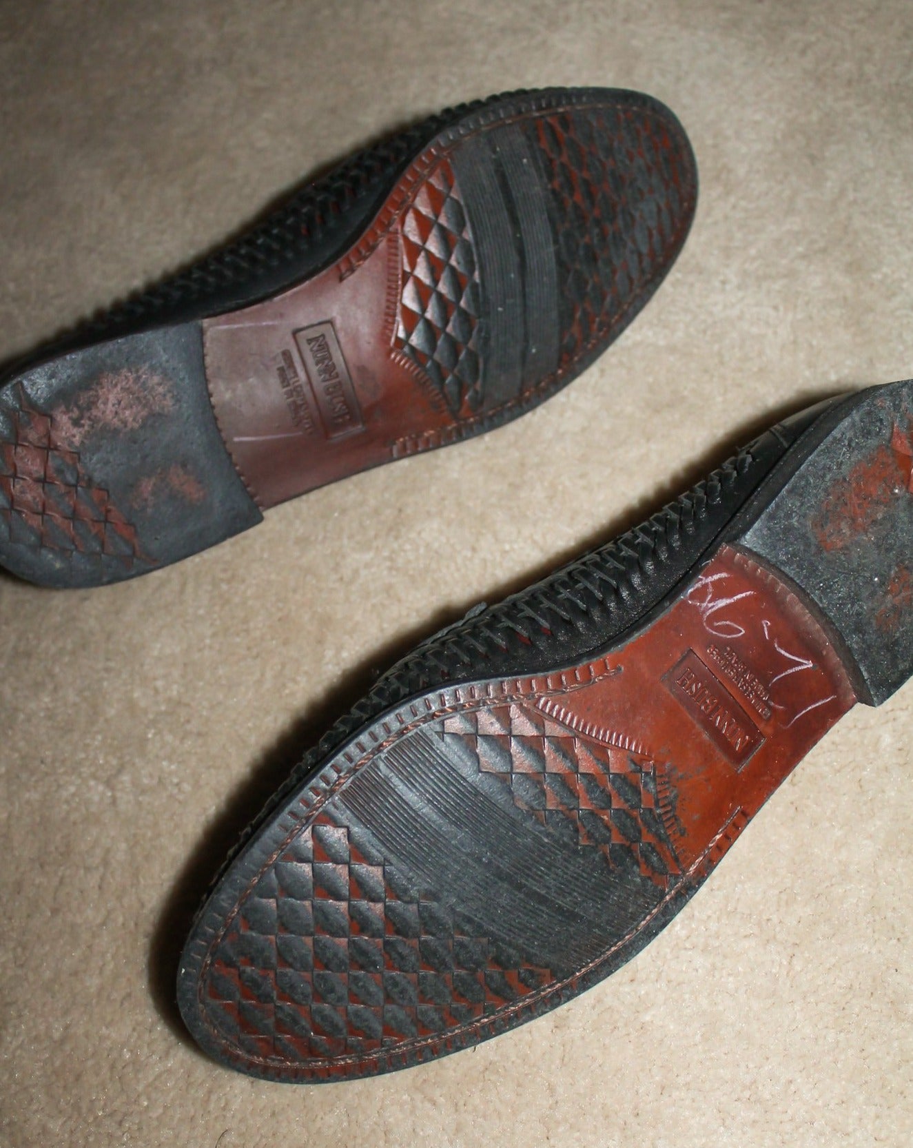 90s Nunn Bush Woven Leather Loafers (Mens 11)
