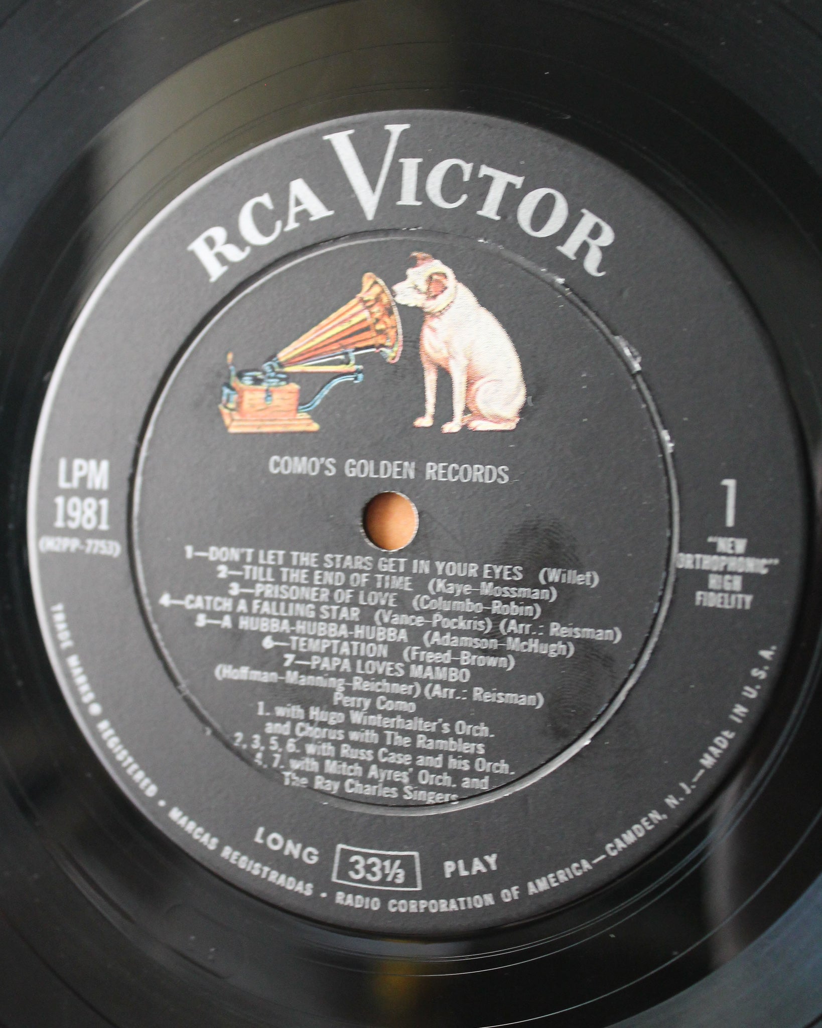 50s Perry Como Vinyl