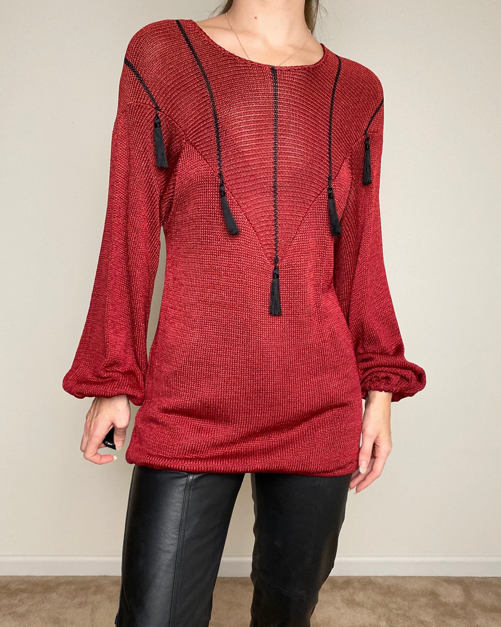 Tassel Tunic Sweater (fits like S)