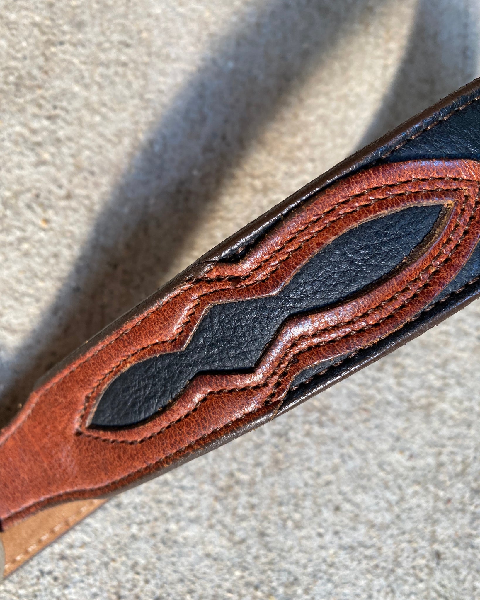 Vintage Leather Western Belt