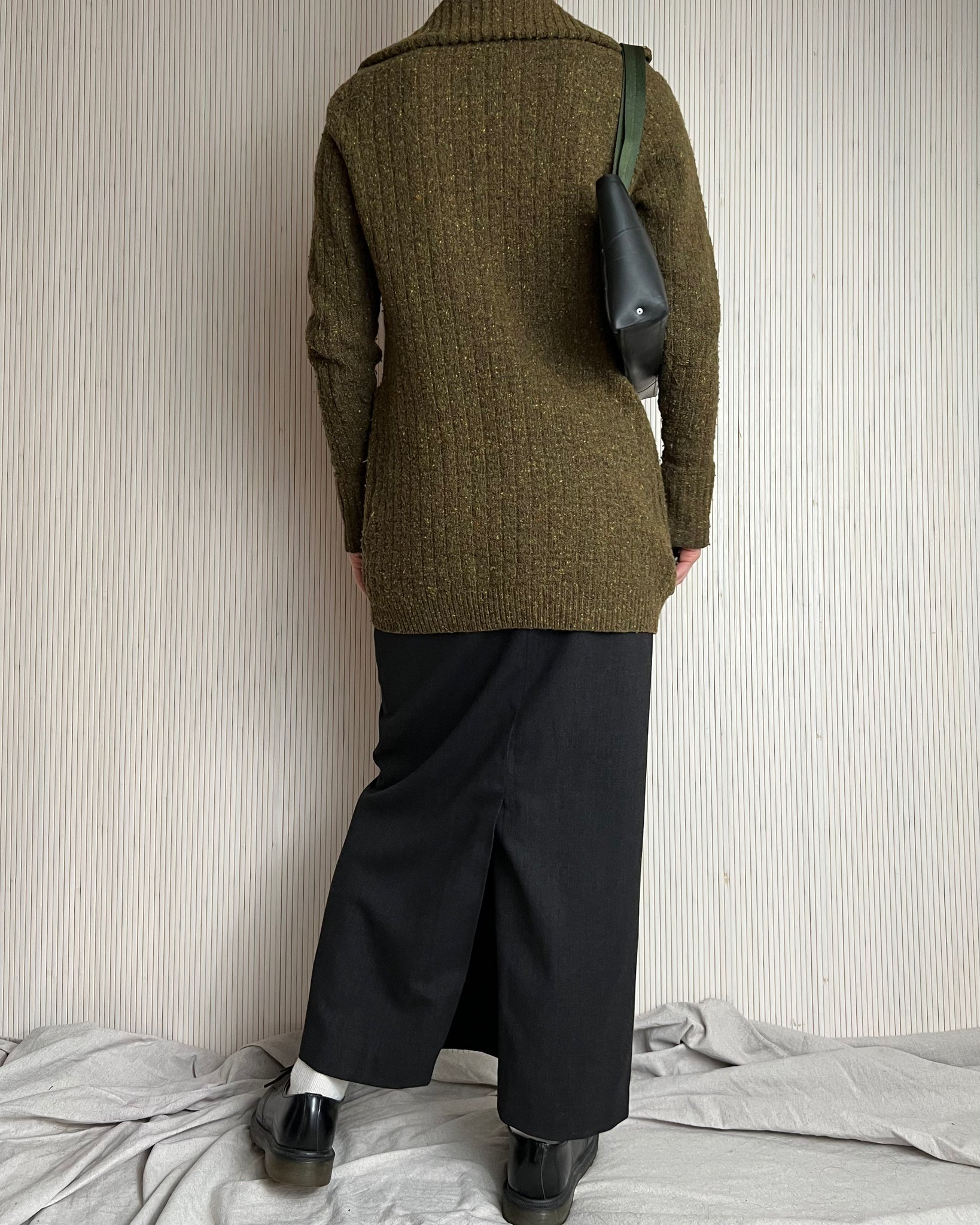NSF Olive Lambswool Cardigan (Firs S)