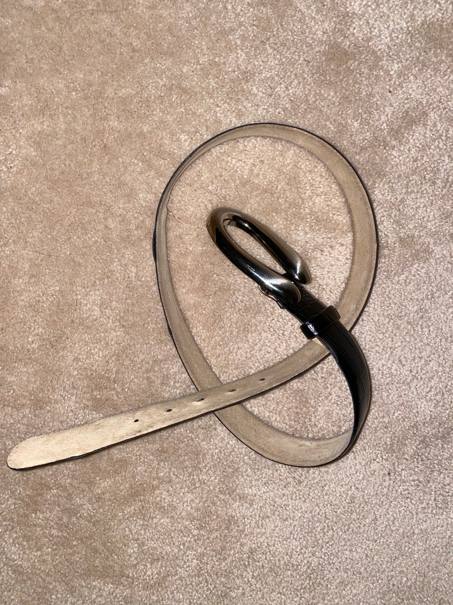 Black Leather Belt (size L)