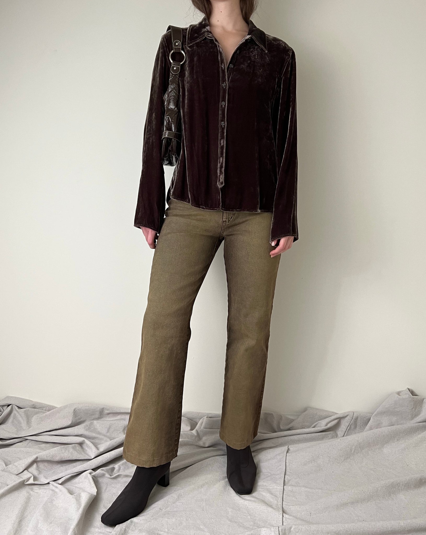 J Jill Brown Velvet (Size S)
