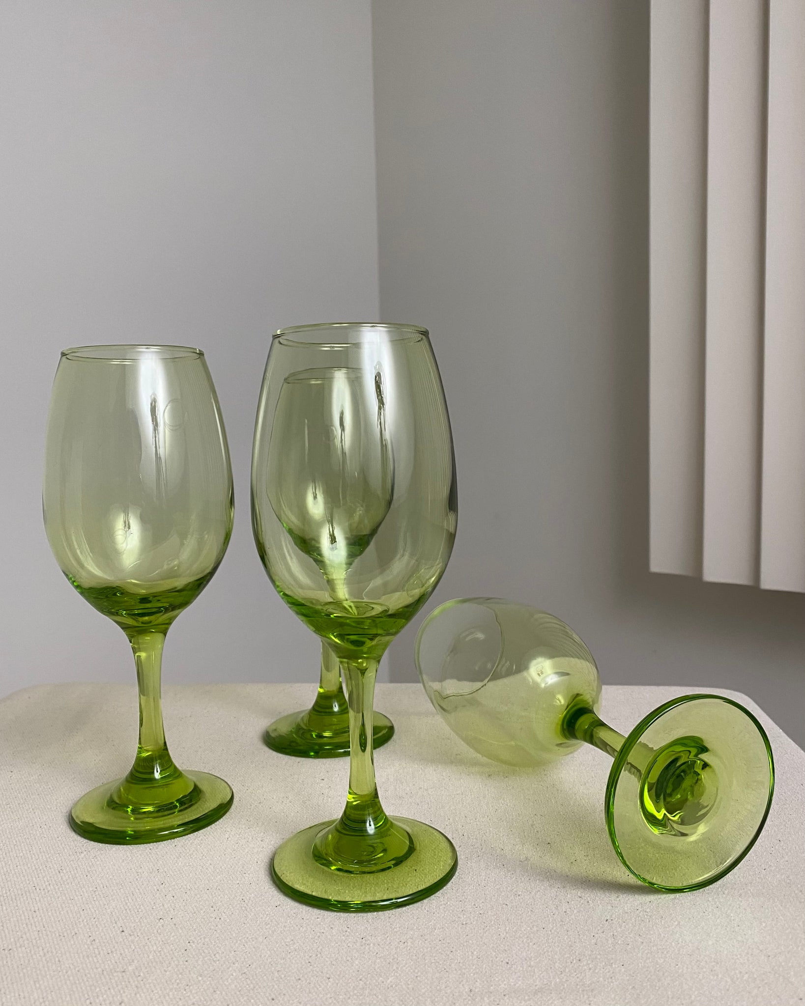 Lime Green Wine Glasses (set of 4)