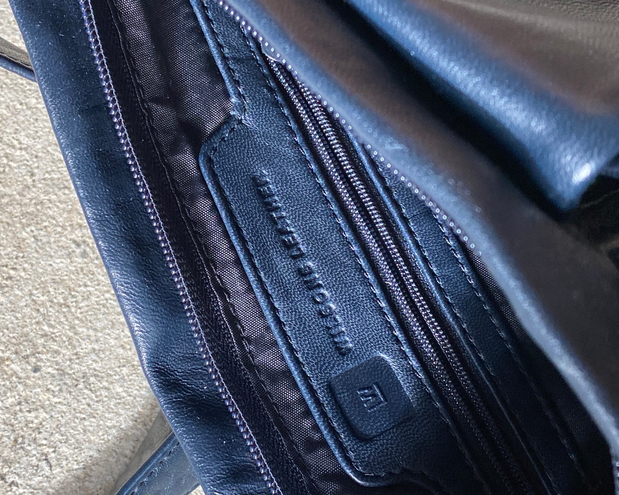 Blue Wilson’s Leather Messenger Bag