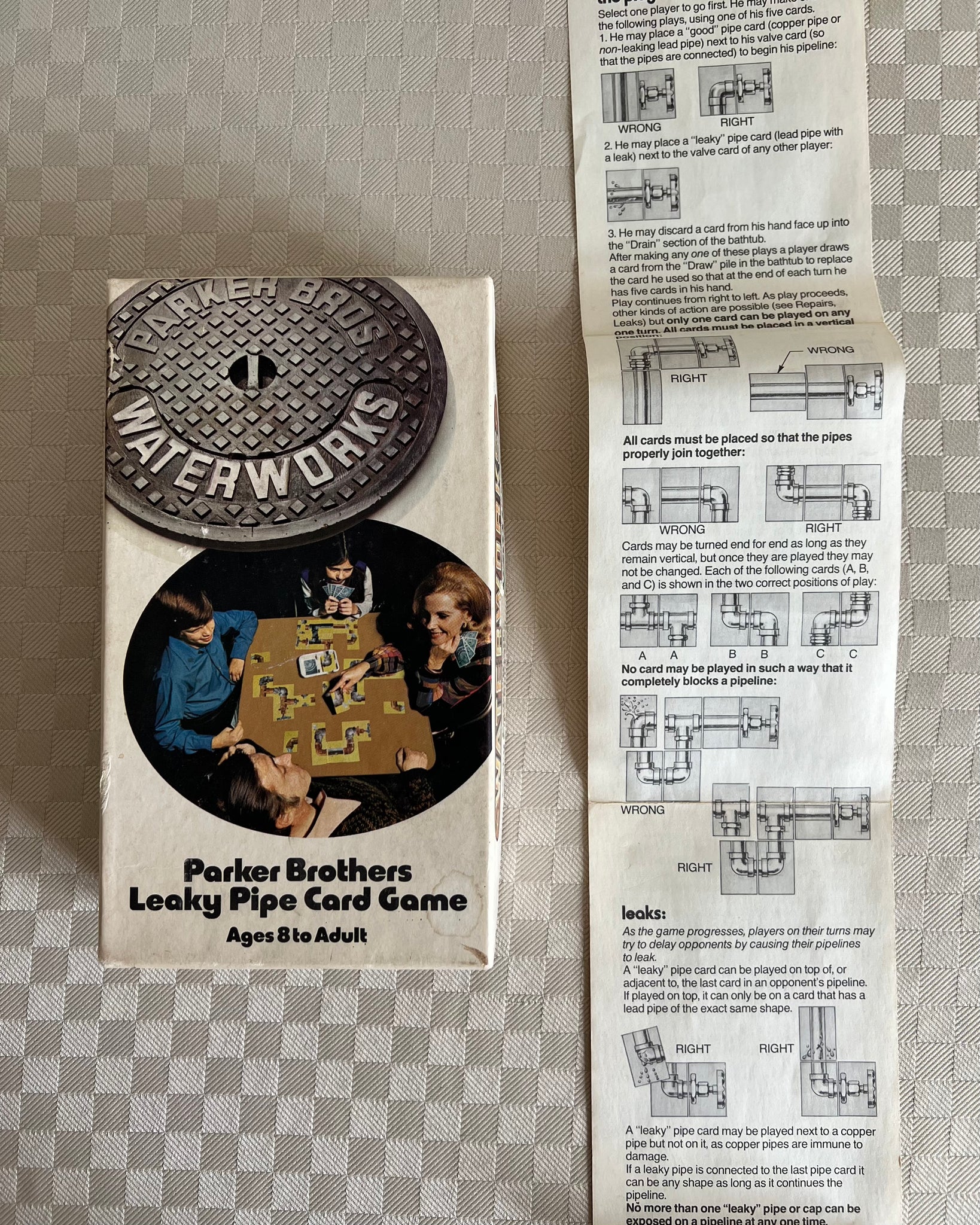 70s Parker Brothers “Waterworks” Card Game