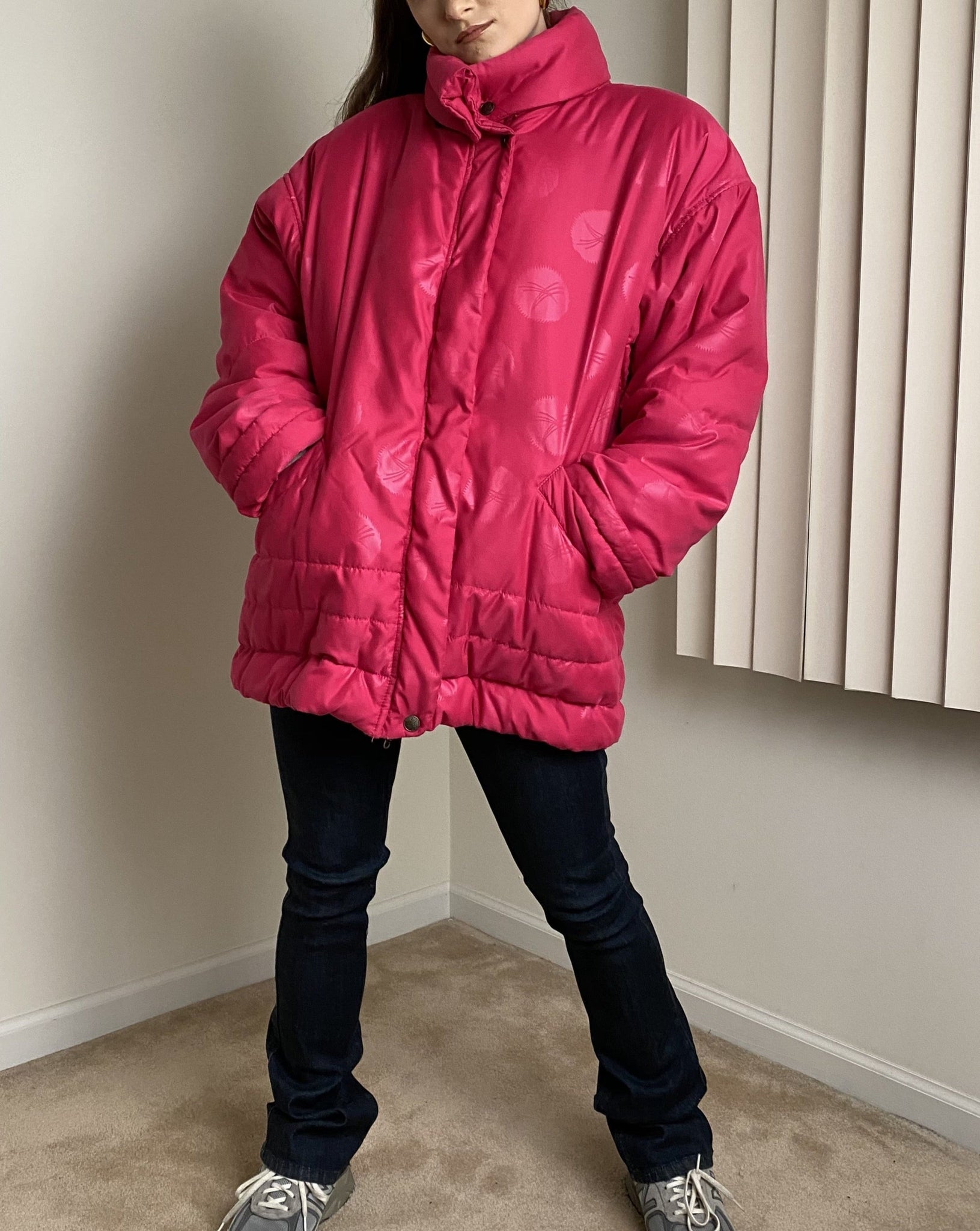 Hot Pink Puffer Jacket (size M)