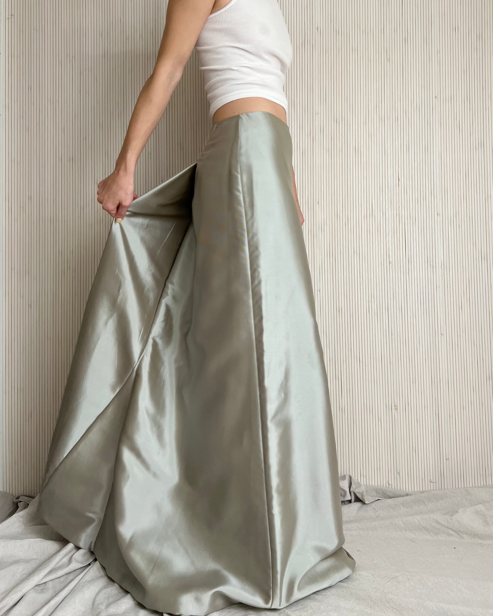 Silver skirt 90s best sale