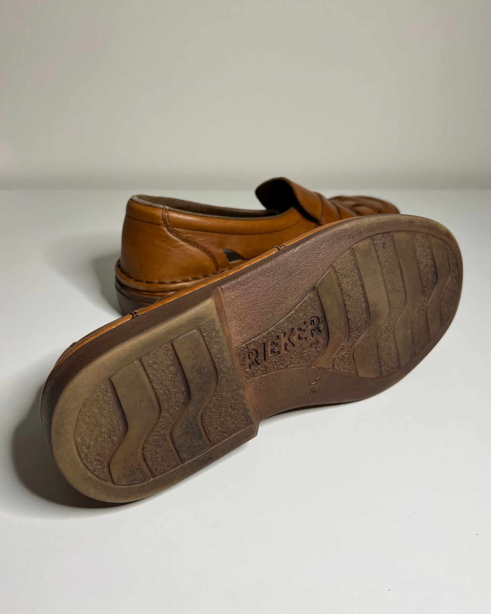 80s Leather Grandpa Sandals (Mens 5.5)