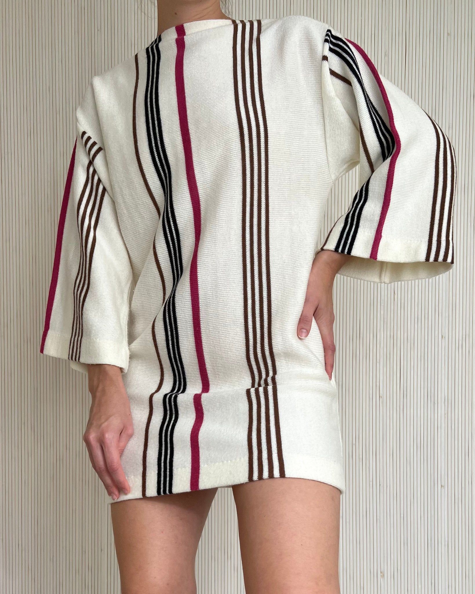 70s Striped Tunic Sweater (Fits XS/S)