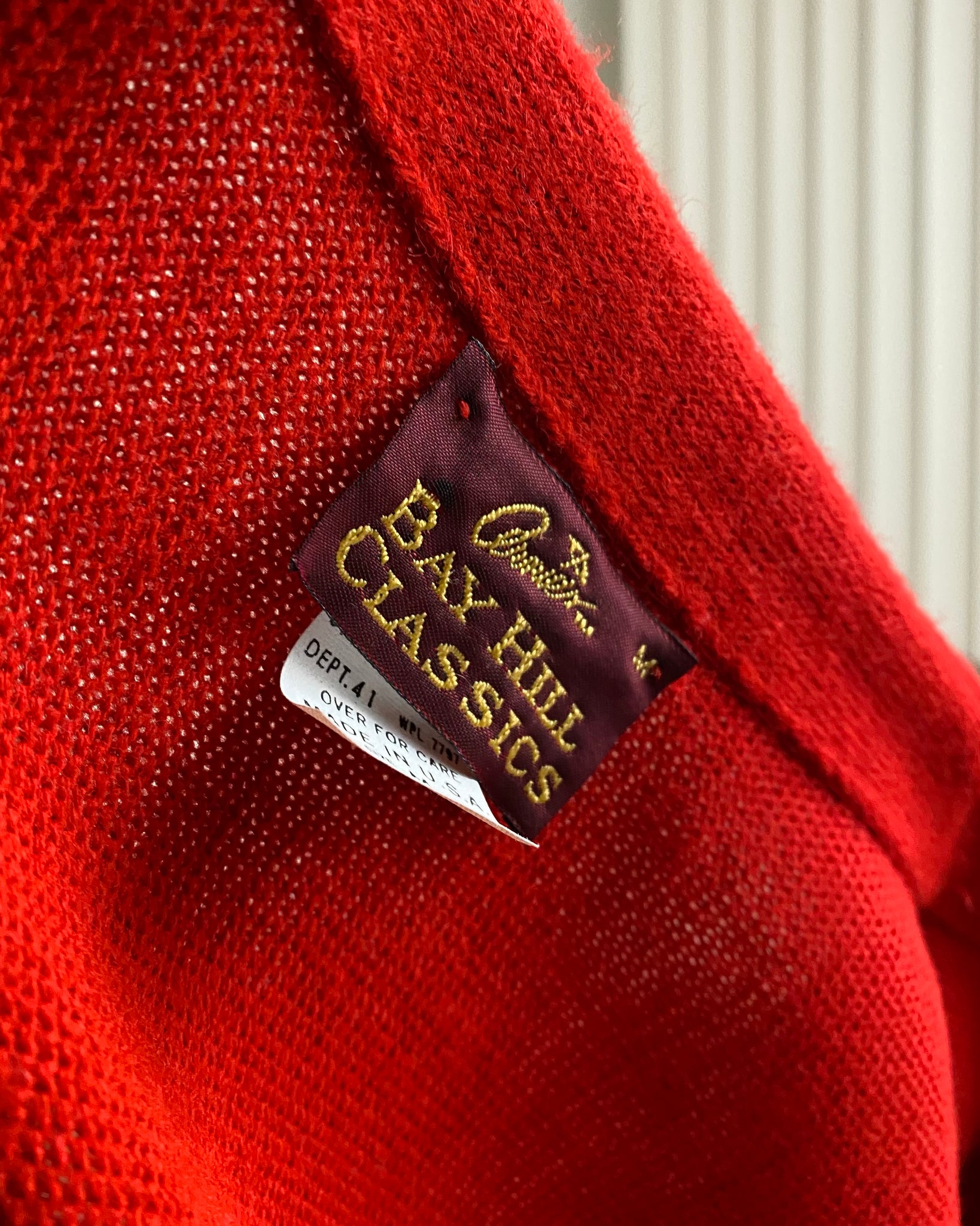 Cherry Red Cardigan (size M)